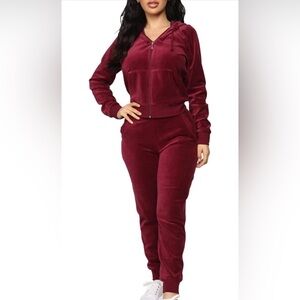 Sexyshine Women's Casual 2 Piece Outfit Zipper Hoodie & Sweatpants Sports Sets